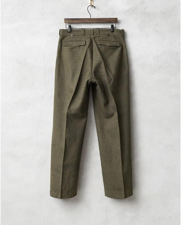 フランス軍 1950～60年M-52 ワンタック ウール トラウザーズ 13 Amazon | 実物 フランス軍 1950～60年代 M-52 ヴィンテージ ワンタック